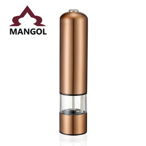 Molinillo de Pimienta Eléctrico de Acero Inoxidable, 100W, a Batería, con Botón de Encendido, Color Cobre, MG705, Hecho en Zhejiang - Product Image 2