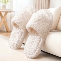 Chaussons d'intérieur pour femmes en similicuir et fourrure, doux, chauds, antidérapants, confortables pour la maison et la chambre, hiver