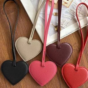 RTS Cute PU Leather Heart-shaped <b>Bag</b> <b>Charms</b> Fashion Pendant Keychain for Tote Handbag Hanging Love Keyring Gifts for Women - Product Image 4
