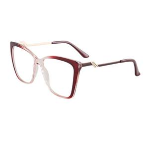 Monture de lunettes carrée à imprimé guépard 87049 TR90, monture intégrale, protection anti-lumière bleue, lunettes optiques unisexes - Product Image 3