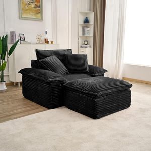 Sofá Cama Modular de Diseño Moderno 2026, Sofá Seccional de Corduroy Comprimido al Vacío, Chaise Longue Individual para Sala de Estar - Product Image 1