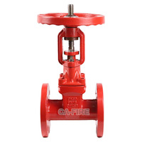 Vanne à opercule à bride OS&Y avec interrupteur de surveillance, fonte ductile, DN50-DN300, vanne pour système d'incendie à gicleurs