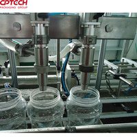 Machine de remplissage à 2 têtes à piston pour yaourt liquide et ligne de remplissage de liquides