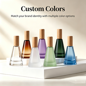 Flacon pulvérisateur cosmétique en verre ambré dépoli de 15 ml avec bouchon en bois, sérigraphie, pour huile capillaire, sérum, huiles essentielles - Product Image 3