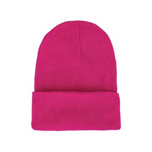 Unisex Black Beanie Hat 100% Acrylic Cuffed Knit Solid Color Casual <b>Winter</b> <b>Cap</b> for Adults 56-58CM Head Circumference - Product Image 5