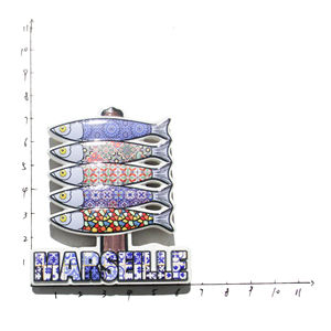 Imán de Resina 3D Personalizado para Refrigerador, Recuerdo Turístico de Poliresina, Diseño de Sardinas a la Parrilla, Adhesivo Magnético de Resina para Refrigerador, Imán de Pescado - Product Image 3