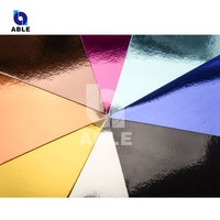 Kertas Metalik A4 Rose Gold Mirror Cardstock 20*30cm 250GSM Grosir untuk Scrapbooking Natal DIY