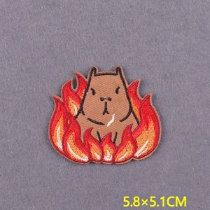 Patch brodé de dessin animé, motifs animaux mignons, thermocollants pour vêtements, badges de dessin animé DIY, patch brodé personnalisé - Product Image 3