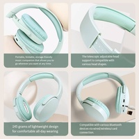 Écouteurs TWS supra-auriculaires avec longue autonomie, sans fil 5.3, double mode, pour le gaming et les voyages