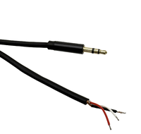 Câble auxiliaire stéréo 3,5 mm avec boîtier métallique fin de 6,5 mm