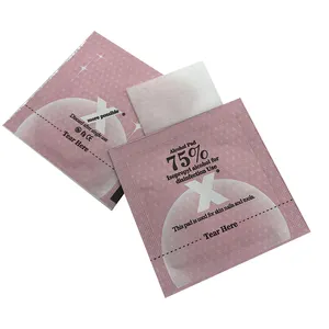 OEM 75% Alcohol Prep Pad Individuell verpackt Benutzer definierte Größe Clean Alcohol Wipes For Medical