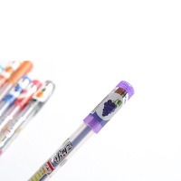 Ensemble de stylos à encre gel à paillettes parfumées 12 pièces pour l'art dessin stylo papeterie ensemble de papeterie stylos gel
