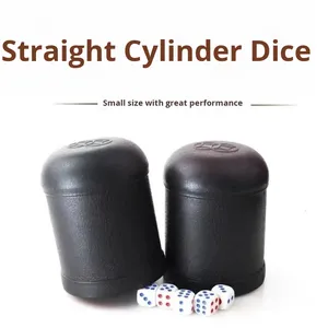 Gobelet à dés en cuir PVC, personnalisable avec logo, pour jeux de société, bars et fêtes, support de dés promotionnel, fourni directement par l'usine - Product Image 6