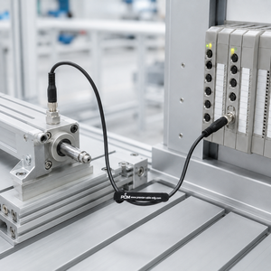 Kabel Ekstensi Sensor Aktuator M8 4 Pin A-Coded Male to Female IP67 Shielded 22AWG untuk Keyence Omron Phoenix Contact Automation - Product Image 2