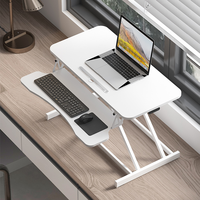 Station de travail mobile pliable à hauteur réglable avec cadre en métal