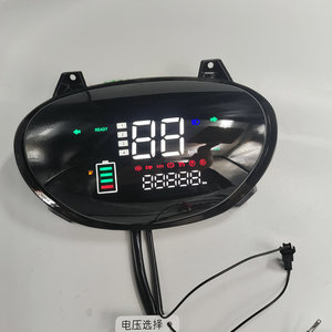 Pantalla LCD de 48-72v para salpicadero de patinete eléctrico, instrumento para motocicleta, indicador de potencia de batería/nivel, medidor de <span class=keywords><strong>EBike</strong></span> - Product Image 3