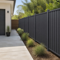 Panneaux de clôture en acier prépeint de haute qualité pour la sécurité des propriétés résidentielles, jardins et cours arrière australiennes