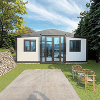 Casa Contenedor Prefabricada Expandible de 20 pies/40 pies, Estructura de Acero, Villa Moderna de Lujo, Panel Sándwich, Anticorrosión, 5 Años de Garantía
