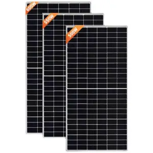 गर्म बिक्री pv बायोफेशियल मोनोक्रिस्टलाइन 600w n प्रकार के आयात सौर पैनल पावर हाउस के लिए फोटोवोल्टिक सौर ऊर्जा पैनल
