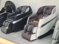 Fauteuil de massage intelligent AI pour le corps entier, commande vocale, airbag chauffant, rouleau pour les pieds, écran tactile, Bluetooth, fauteuil de massage électrique pour la maison