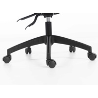 Chaise de bureau ergonomique moderne pivotante, adaptative au poids, avec appui-tête réglable, accoudoirs rabattables, en maille respirante, noire, pour personnel et étudiants