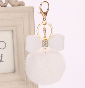 Bán Buôn Nhiều Màu Lông Fluffy Puff Ball 8Cm Faux Rabbit <span class=keywords><strong>Fur</strong></span> Bóng Pom Pom Keychain - Product Image 3