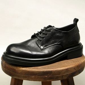 Zapatos de Vestir de Alta Calidad con Punta Cuadrada y Cordones, Diseño Clásico, Cuero Vacuno, Antideslizantes, Transpirables y Ligeros - Product Image 2