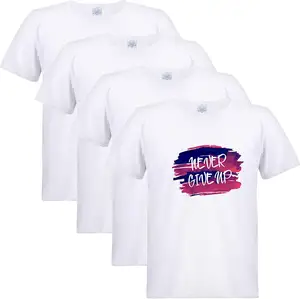 Men Sublimation Blank T-Shirt White Polyester Shirts for Sublimation Short Sleeve T-Shirt