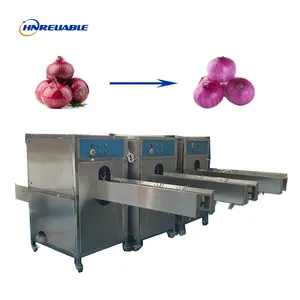 Preço fábrica Automatic Onion Root Cutter Cutting Machine Cebola cabeça e cauda remoção máquina