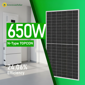 Panneaux solaires Greensun Mono 630W 640W 650W Haute Efficacité Double Verre Meilleurs Panneaux Solaires pour la Maison - Product Image 1