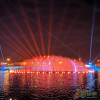 Espectáculo de Fuentes de Agua Danzantes con Luces DMX512 Coloridas para Decoración, Proyecto de Temporada en Riad, Arabia Saudita