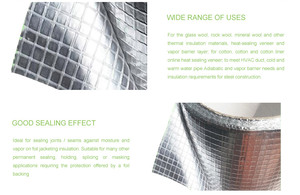 Barrière Vapeur de Toiture en Matériel Composite Aluminium et Fibre de Verre Renforcée pour Isolation Thermique de Villa - Product Image 6