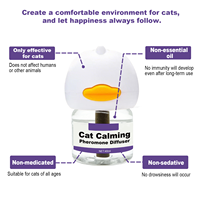 Diffuseur de phéromones calmantes pour chats (2 recharges) |   Couvre 70 ㎡ |   Soulagement du stress sans médicaments pour chats |   Prise UK