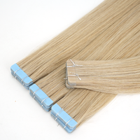 Extensions à bandes adhésives Lanmuse de qualité salon, cheveux humains russes lisses invisibles, 100g/paquet, cheveux vierges Remy, prix de gros