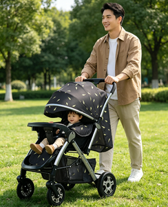 Carrito de Bebé Plegable Compacto de Acero con Alto Contenido de Carbono JXB con Ruedas de Goma - Product Image 1