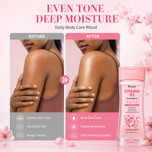 Produits de soin corporel en gros OEM, vitamine B3, huile de massage corporelle pour unifier le teint et éclaircir la peau noire - Product Image 3