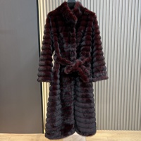 Manteau en fourrure imitation cuir pour femmes en hiver, nouveau style, vintage et luxe de milieu de gamme, long et mi-long, épais et chaud, tendance