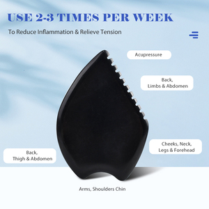 Logo personalizzato puro naturale nero <span class=keywords><strong>pietra</strong></span> Bian <span class=keywords><strong>viso</strong></span> Guasha massaggiatore rimuovere rughe cura della pelle di giada <span class=keywords><strong>pietra</strong></span> faccia Gua Sha strumento Gua Sha - Product Image 5