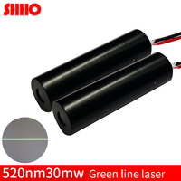 Módulo láser de línea verde de alta calidad, localizador láser de producción de clase industrial, lámpara de transmisión, accesorios de escáner, 520nm, 30mw
