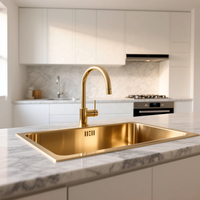 Évier de cuisine OEM/ODM fait main, à montage supérieur, 30 pouces, en acier inoxydable, moderne, à un trou, intelligent, pour lavage