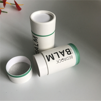 100% emballage recyclable biodégradable en carton Push Up déodorant bâton conteneurs blanc noir brun Kraft baume à lèvres papier Tube