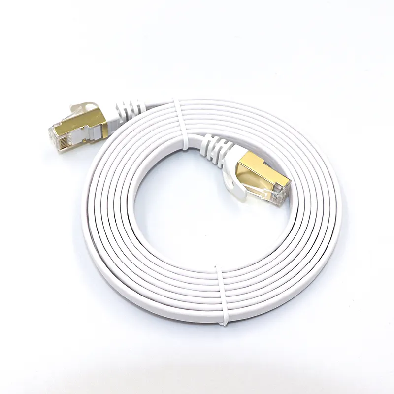 Anpassung OEM/ODM 10 Gbit/s 600MHz Netzwerk kabel Cat7 FTP Cat 7 Ethernet Flat Lan Kabel Rj45 Kabel Patchkabel Für die Kommunikation