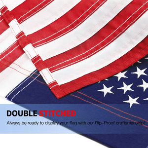 Fornitore Professionale Cinese di Bandiere Americane Ricamate di Alta Qualità in Tessuto di Poliestere, Bandiera Americana Classica - Product Image 5