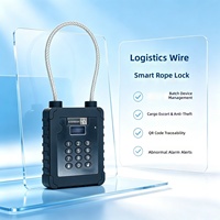 Cadenas électronique à câble en acier avec mot de passe, alarme antivol à distance pour la protection des marchandises et des actifs de transit de grande valeur
