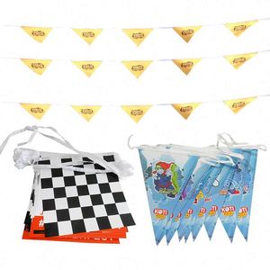 Custom Polyester Bunting Flag Outdoor Hanging Football Team Club Banner Bunting Flags - Product Image 1