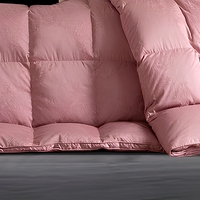 Housse de couette double couche en jacquard 100% coton, finition satinée, tissu anti-fuite de duvet