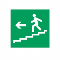 Escalier d'urgence gauche en PVC 200x200mm Fabriqué en Pologne