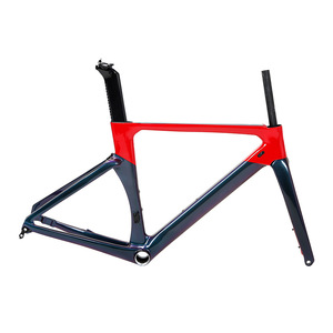 Carbon Fiber <b>Bicycle</b> <b>Frame</b> Disc Brakes Internal Cable Routing Aerodynamic Road Bike <b>Frame</b> Lightweight Modern Design - Product Image 4