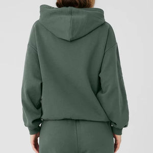 Impresión de logotipo de manga larga Sudadera con capucha Lisa Ropa deportiva Sudaderas Mujer Sudadera con capucha - Product Image 6