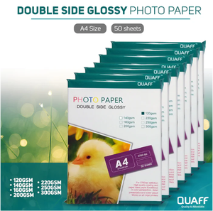 กระดาษภาพถ่าย A4สองด้านคุณภาพสูงจากโรงงาน <span class=keywords><strong>quaff</strong></span> 120gsm 140gsm 160gsm 200gsm 220gsm 250gsm 300gsm สำหรับเครื่องพิมพ์อิงค์เจ็ท - Product Image 2